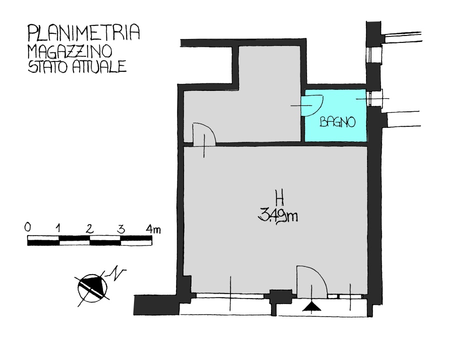 La planimetria del magazzino 